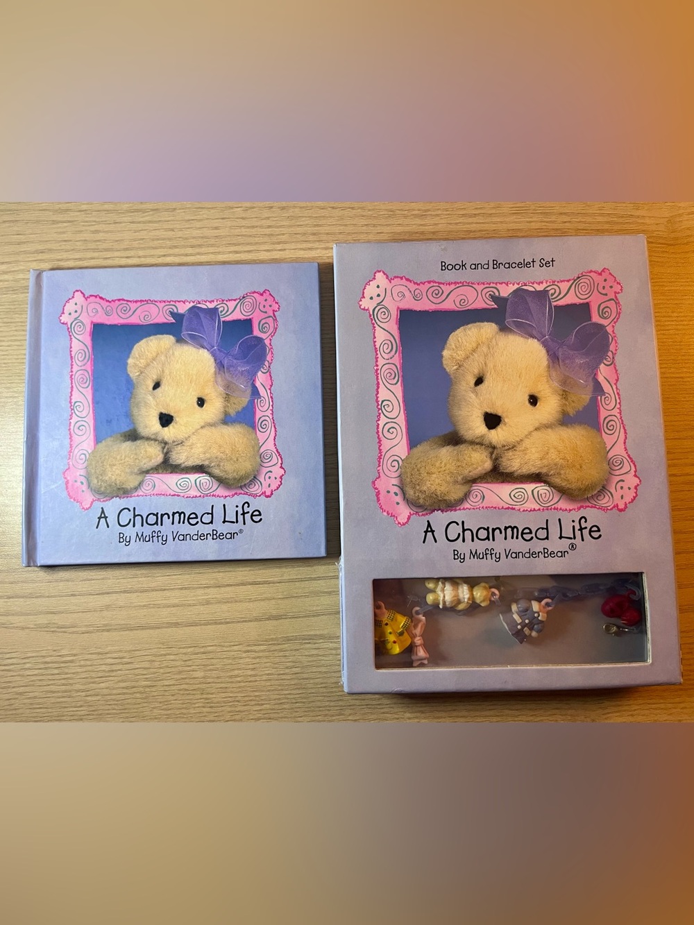 Vintage 1999 Muffy VanderBear A Charmed Life Book & Charm Bracelet Set Complete